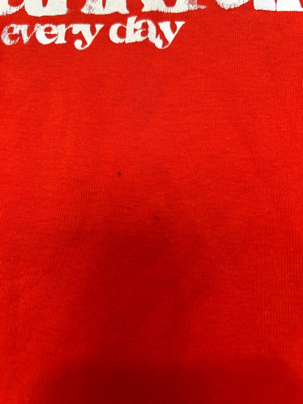 Old Navy Red Long Sleeve 'Thankful Every Day' Pajama Set with Printed Pants - Picture 3 of 4